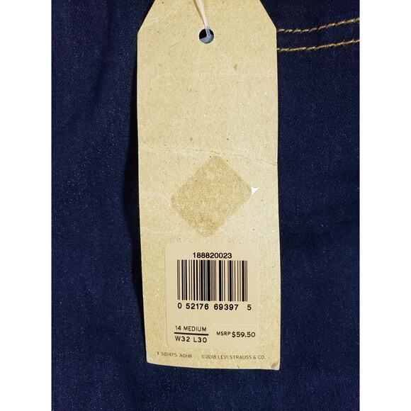 Levis 721 Jeans Size 14 Womens Blue Pants Stretch Denim High Rise Skinny NWT - Picture 5 of 16